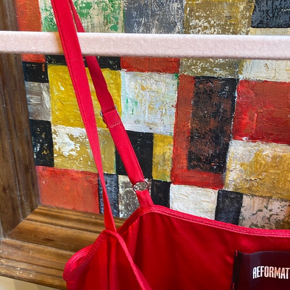 Reformation Red Silk Cami - Picture 3 of 5